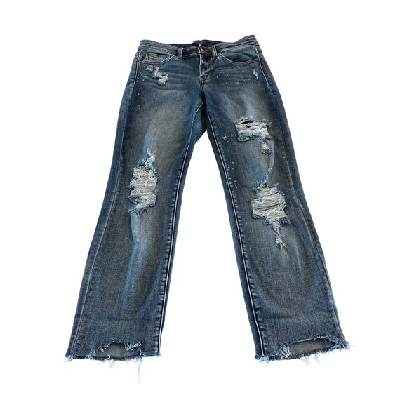 Judy‎ Blue Boyfriend Fit Jeans Size 3 /26 Distressed - Picture 1 of 11